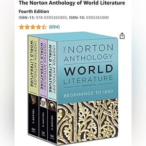 COPY - The Norton Anthology of World Literature
Fourth Edition: Volumes A-C